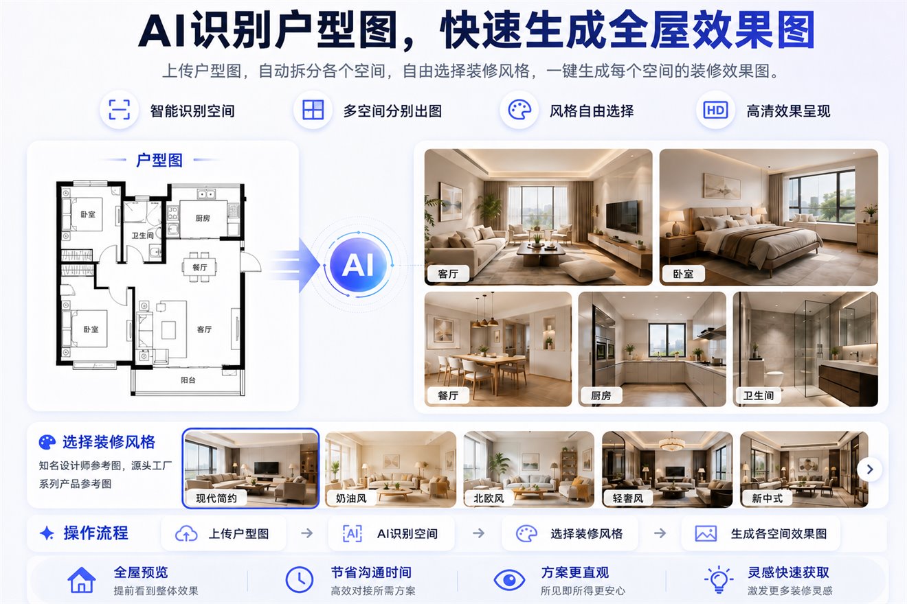 户型图生效果图功能展示图